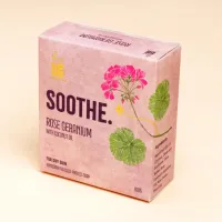Мыло ручной работы «Розовая герань с кокосовым маслом», Иша Лайф; Rose Geranium with Coconut oil handcrafted soap, Isha Life